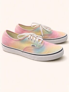 Vans Pastel Tie-Dye Low-Top Sneakers in Pink, Blue, Yellow, Cream